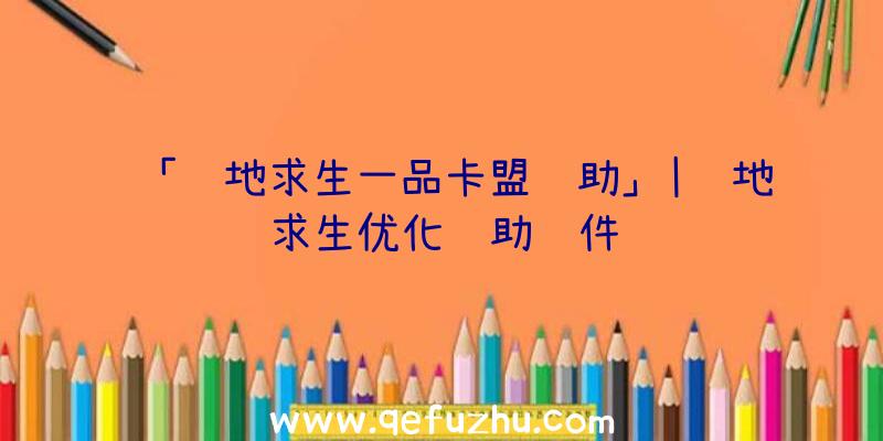 「绝地求生一品卡盟辅助」|绝地求生优化辅助软件